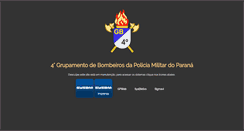 Desktop Screenshot of bombeiroscascavel.com.br